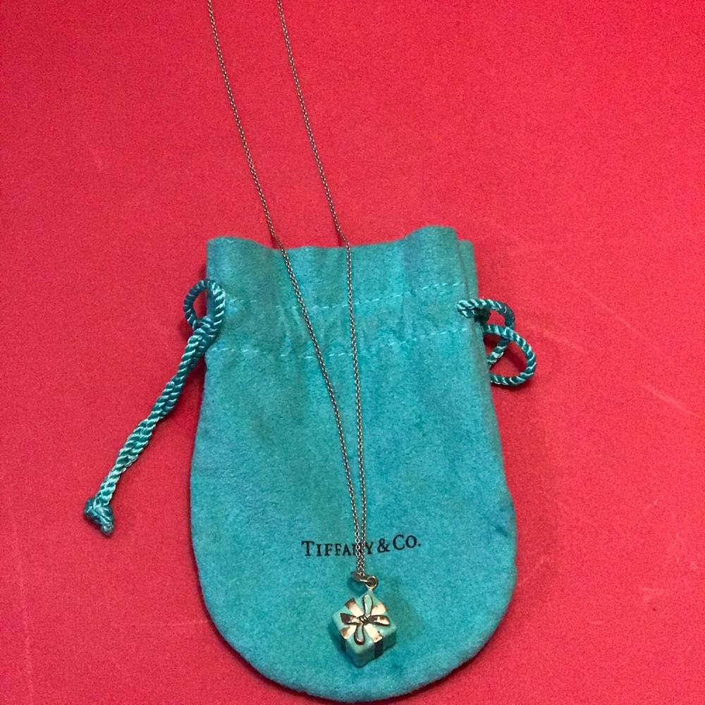 Tiffany & Co. blue box gift necklace